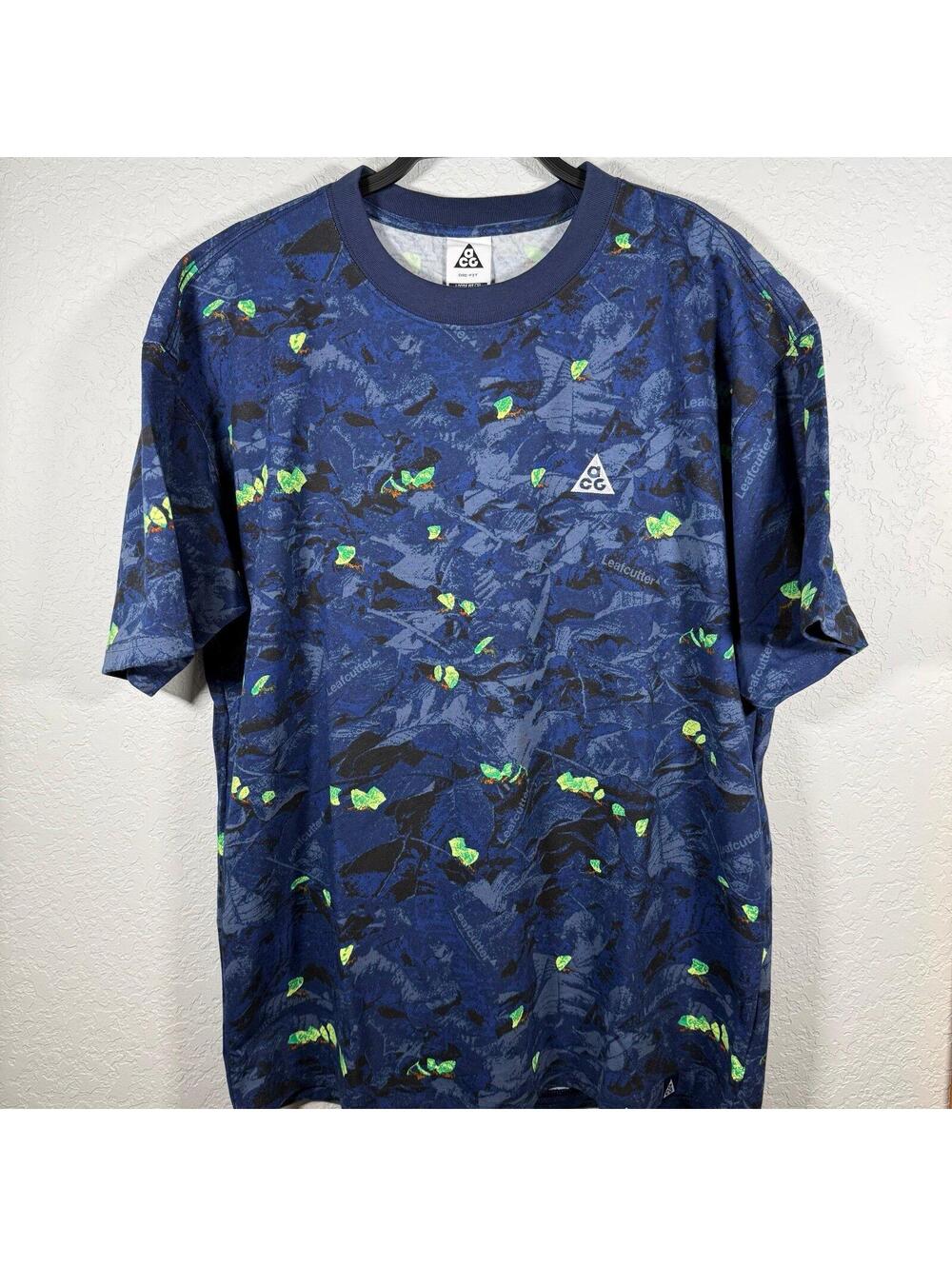 Nike ACG Camo Dri-Fit Leafcutter Athletic Shirt Size medium
